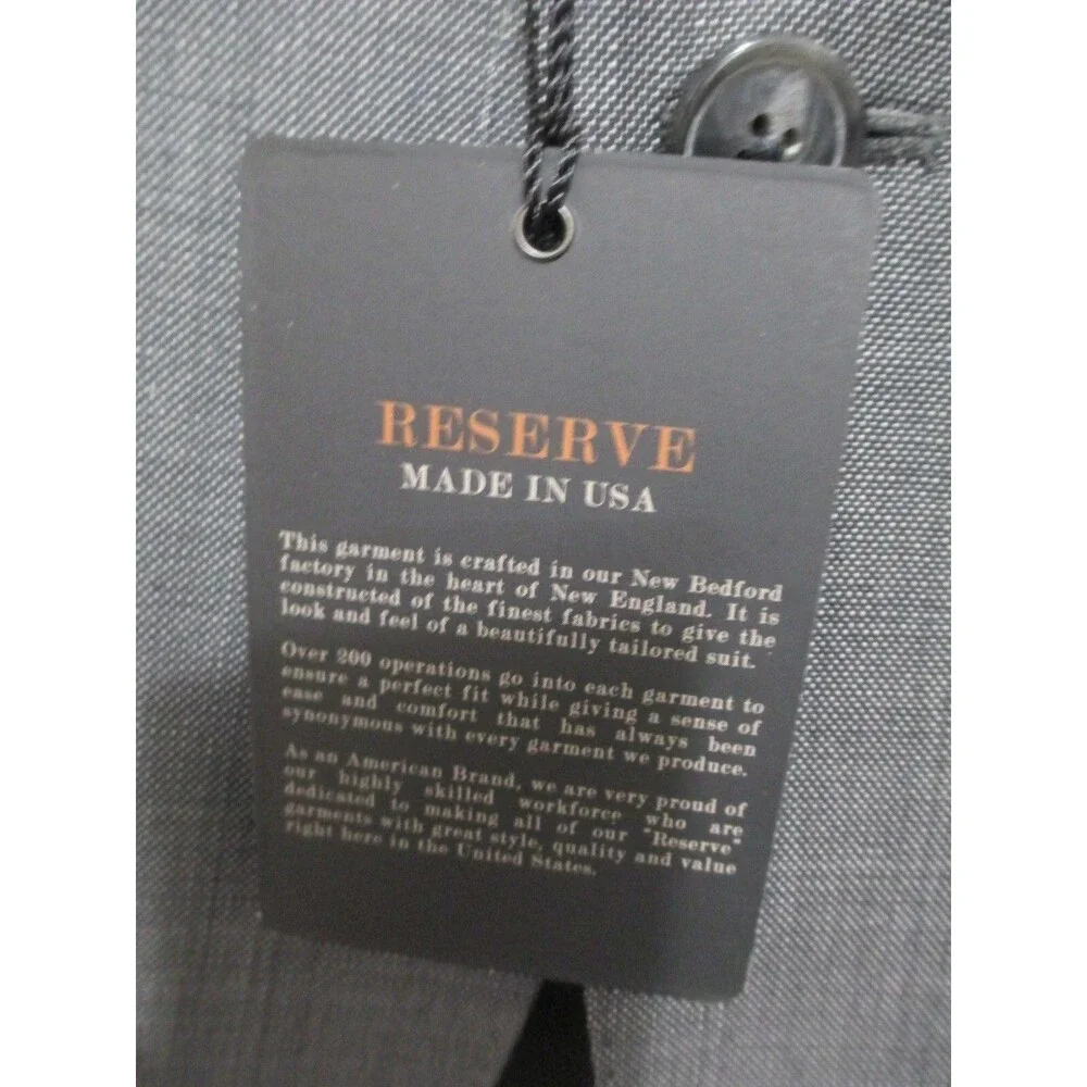 NWT Joseph A Bank Sport Coat 42L Gray 100% Wool